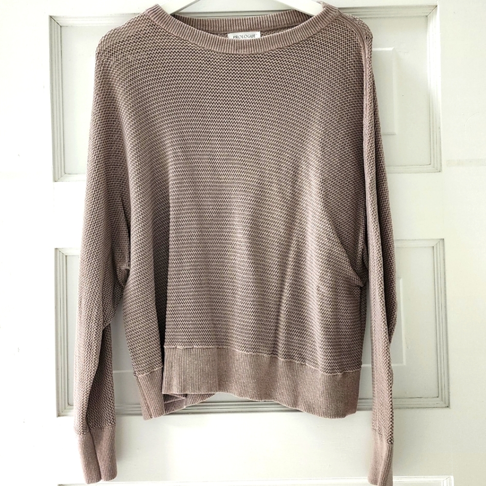 Prologue Taupe Knit Sweater size XL